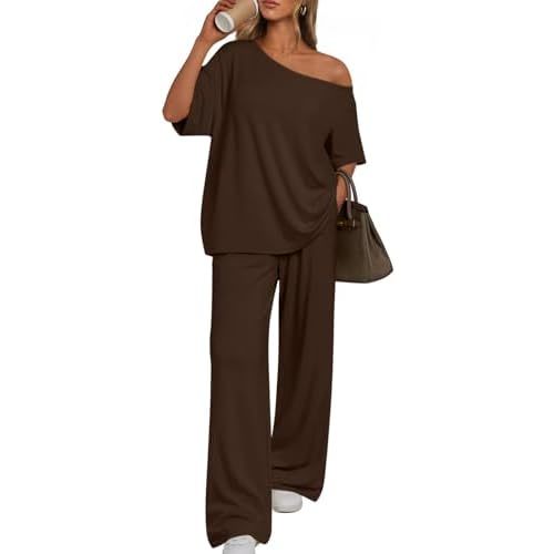 Trendy Queen Womens 2 Piece Lounge Sets Airport Travel Casual Outfits