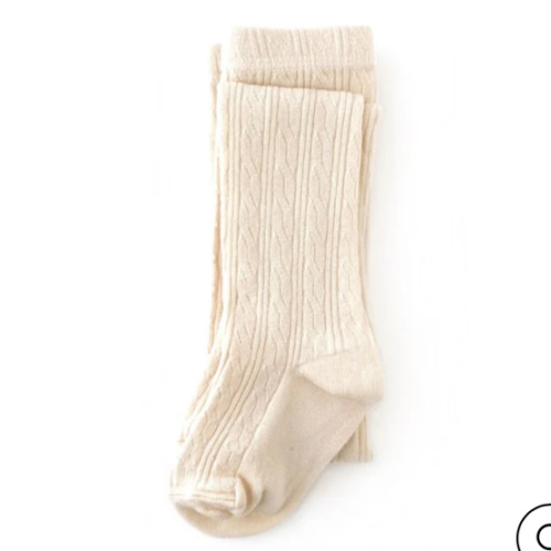 Vanilla Cable Knit Tights
