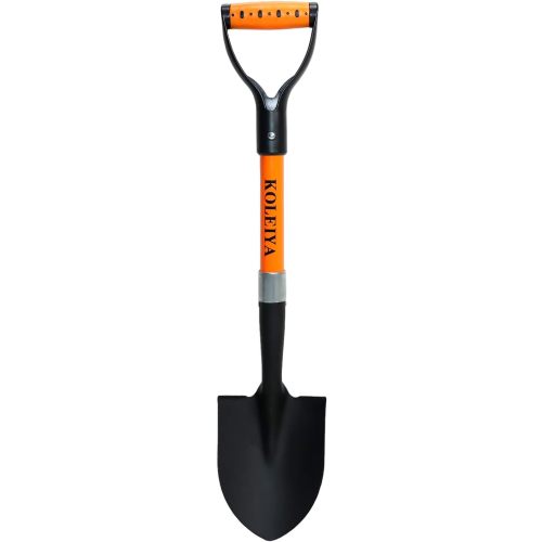 KOLEIYA Kids Shovel, Small Shovels for Digging, Overall Length 28 Inches, Mini D Handle Shovel,Gardening Shovels,Matel Beach Shovel,Camping Shovel Matel+Fiberglass