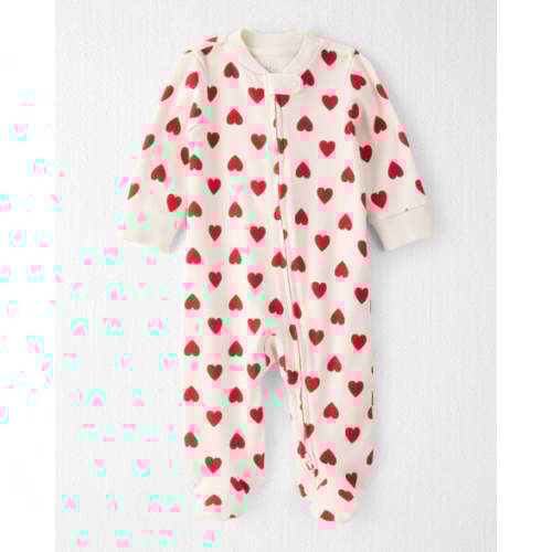 Baby Organic Cotton Sleep & Play Pajamas in Forever Hearts Print - Little Planet | Carter's