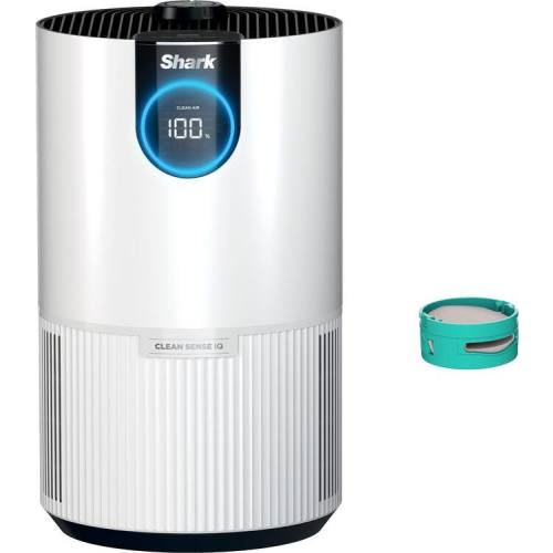 Shark - CleanSense™ Air Purifier with Odor Neutralizer Technology, covers 500 sq.ft. Captures 99.98% of airborne particles - White