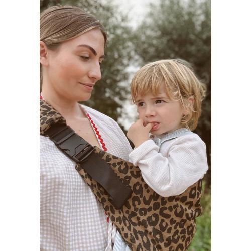 leopard toddler carrier