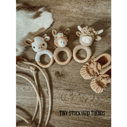 Buckaroo Baby Teething Rattle