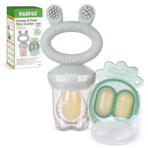 Haakaa Freeze-N-Feed Mini Combo (Color: Slate Grey)