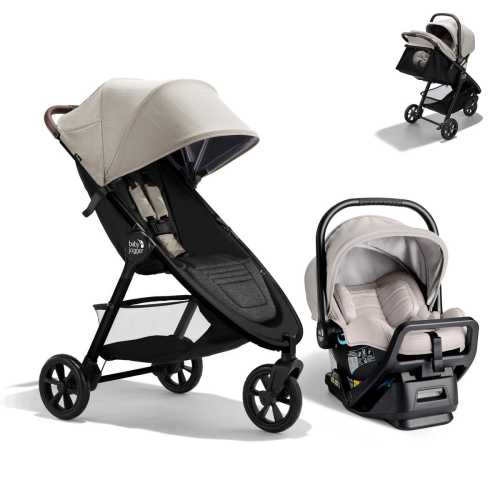 Baby Jogger City Mini GT3 Travel System - Frosted Ivory