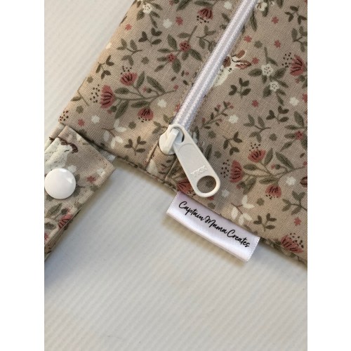 Wet Bag, Bunny Rabbit Woodland, Cloth Diapering, Daycare, Swim, Food Safe, Nontoxic
