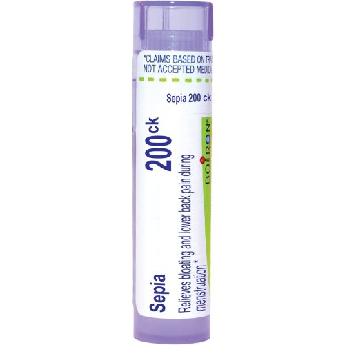 Boiron Sepia 200Ck Homeopathic Medicine for Mood Swings and Irritability - 80 Pellets