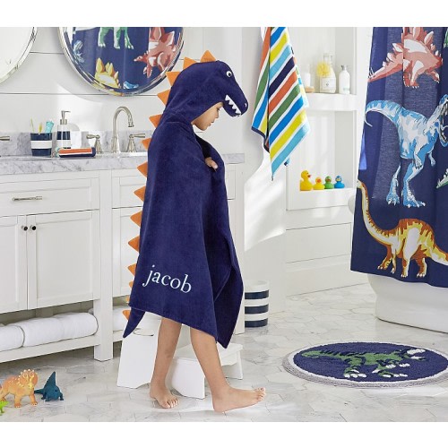 T. Rex Plush Kid Hooded Towel