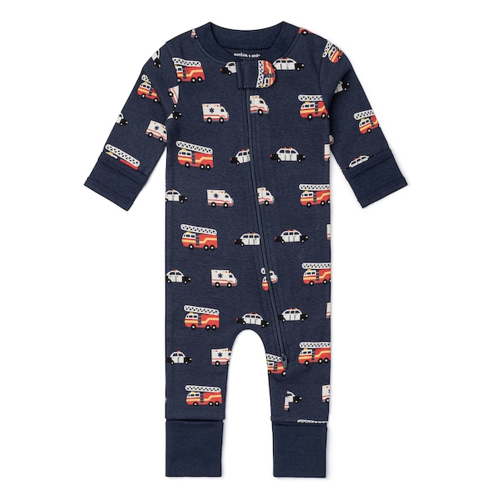 M+A by Monica + Andy, Organic Cotton One-Piece Coverall, Sizes Newborn - 18-24 Months