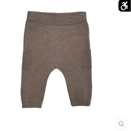 Viverano Side Pocket Sweater Knit Pants - Cafe Latte