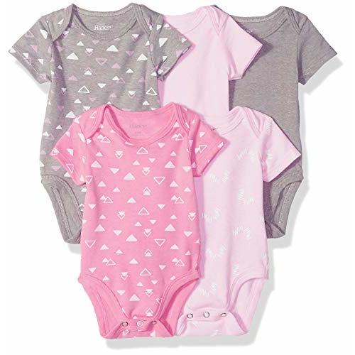 Hanes Ultimate Baby Flexy 5 Pack Short Sleeve Bodysuits