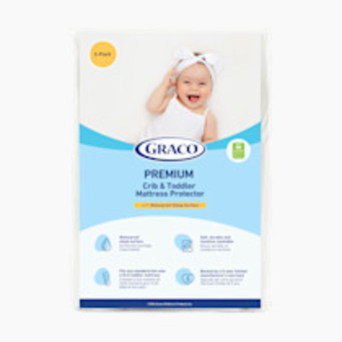 Graco Premium Waterproof Crib & Toddler Mattress Protector - 2 Pack