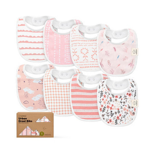 8pk Baby Bibs for Boy, Baby Drool Bib for Baby Boys and Girls, Infant Teething Bibs