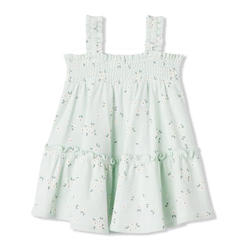 Amazon Essentials x Sofia Grainge Toddlers and Baby Girls' Smocked Cotton Dress