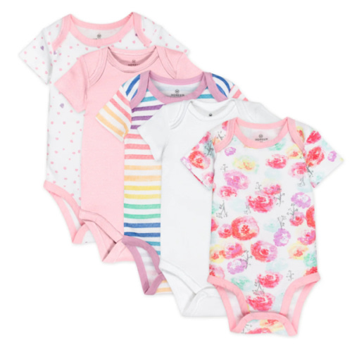 5-Pack Organic Cotton Short Sleeve Bodysuits | Honest Baby Clothing