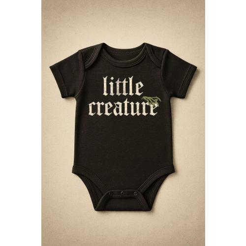 Little Creature Baby Bodysuit, Creature from the Black Lagoon Hand Design, Gothic Horror Infant Shirt, Monster Movie Baby Gift