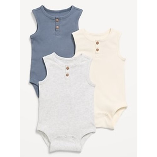 Sleeveless Ribbed Henley Bodysuit 3-Pack for Baby | Old Navy