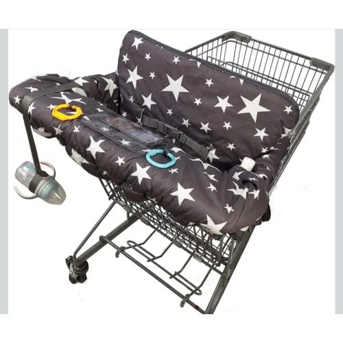 Shopping Cart Cover for Baby, Toddler 2-in-1 High Chair Cover, Star Print