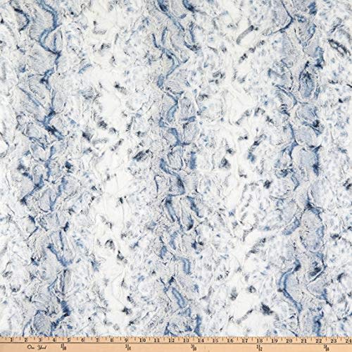 Shannon Minky Luxe Cuddle Snowy Owl Navy, Fabric by the Yard