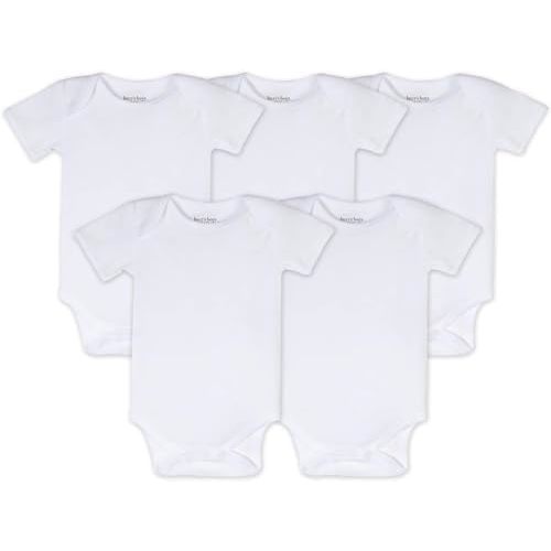 Burt's Bees Baby Unisex Baby Bodysuits, 5-Pack Short & Long Sleeve One-Pieces, 100% Organic Cotton Bodysuit