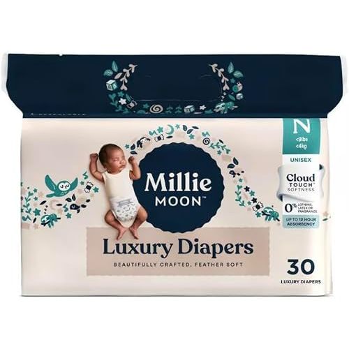 Milli Luxury Baby Diaper Size Newborn (NB) - Count -30 - Secure Leak Protection