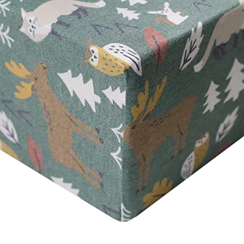 Copper Pearl Premium Knit Crib Sheets for Boys and Girls - Breathable, Soft, Fitted for Standard Mattresses - Baby Registry or Shower Gift - Atwood