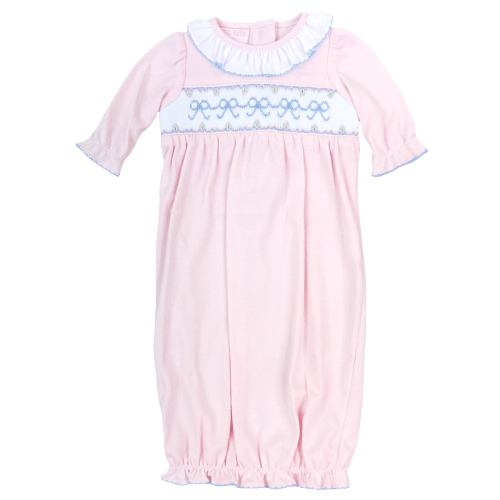 PB Smocked Gown - Bows
