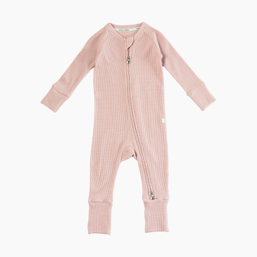 Loulou Lollipop Waffle Sleeper - Blush Pink, 0-3 M