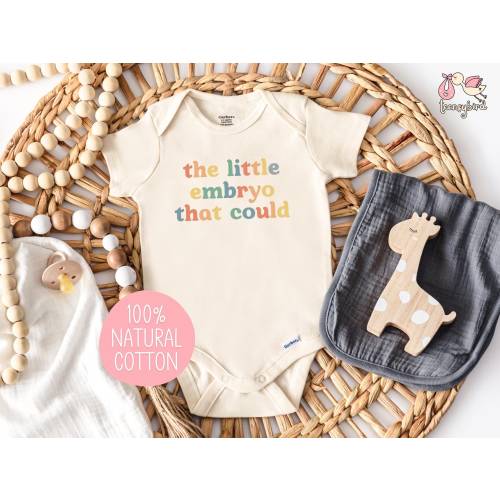 Little Embryo That Could Onesie®, IVF Baby Bodysuit, Pregnancy Announcement, Rainbow Baby Romper, Baby Coming Soon, In Vitro Fertilization