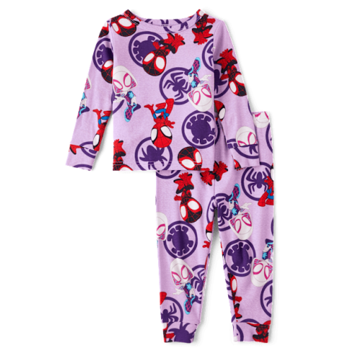 Baby And Toddler Girls Spidey™ Snug Fit Cotton Pajamas - Multi