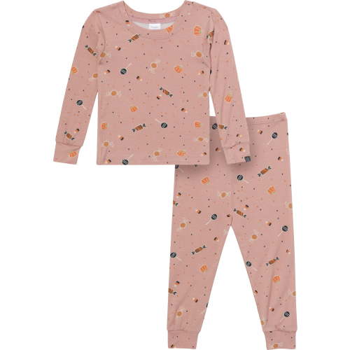 Modern Moments by Gerber Neutral Long Sleeve Halloween Pajama Set, 2-Piece, Sizes 12 Months - 5T