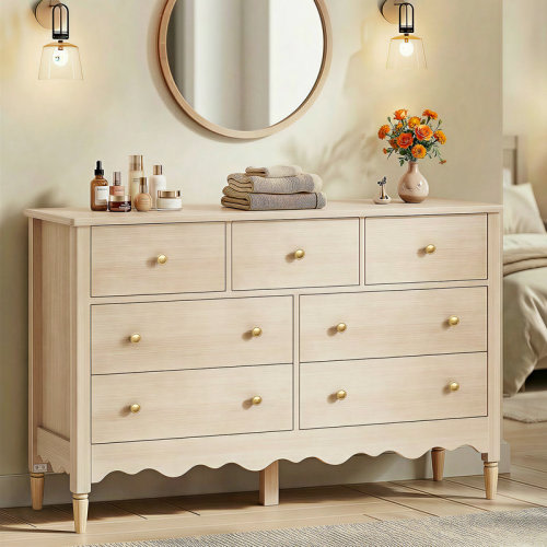 Wrought Studio™ 43.3" Dresser With Wood Drawers | Wayfair