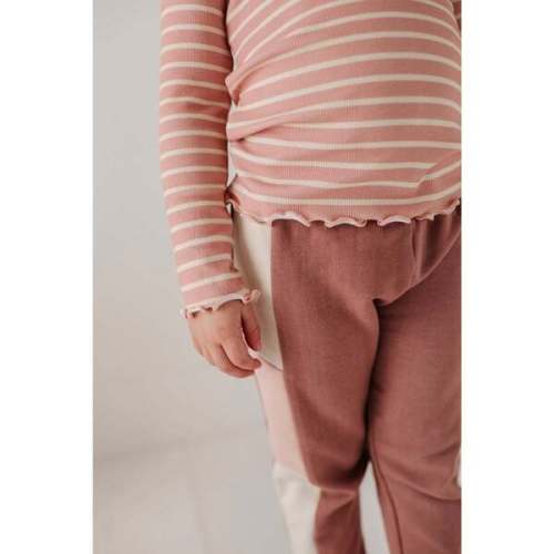 Lettuce Hem Tee Misty Rose Stripe - Babysprouts | Maisonette