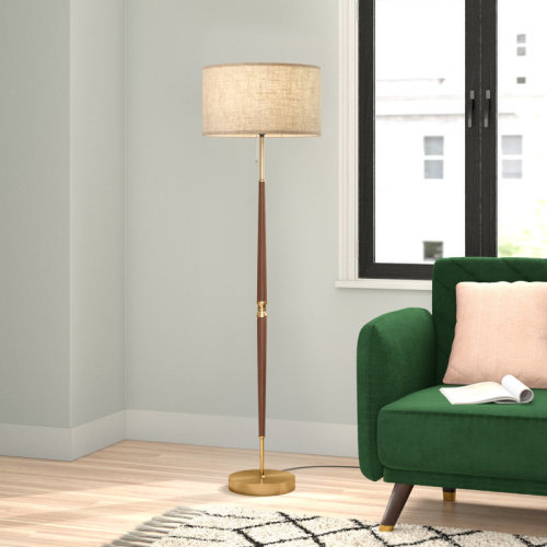 Willa Arlo™ Interiors Salcido 61.8" Electrogilding Traditional Solid Wood Floor Lamp & Reviews - Wayfair Canada