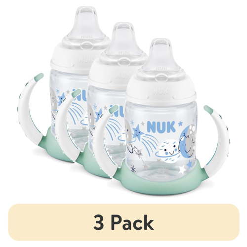 (3 pack) NUK First Choice Glow-in-the-Dark Learner Cup, 5 oz, 1 Pack