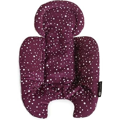 4moms RockaRoo and MamaRoo Infant Insert, Machine Washable, Soft, Plush Fabric, Reversible Design, Maroon