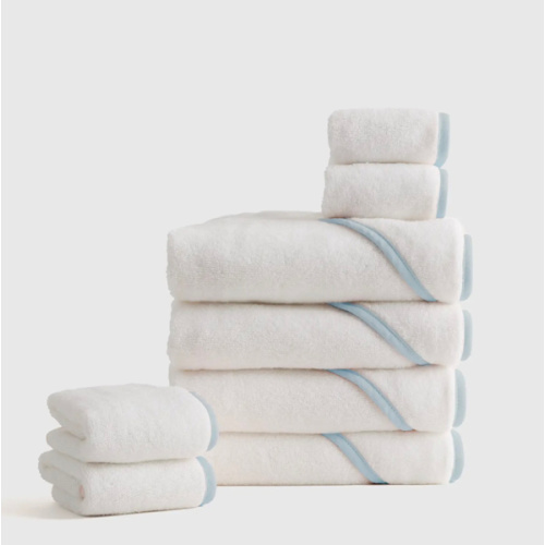 Organic Turkish Cotton Baby Bath Bundle 8-Pack in Soft Pink