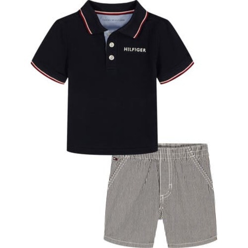 Knit Polo & Shorts Set