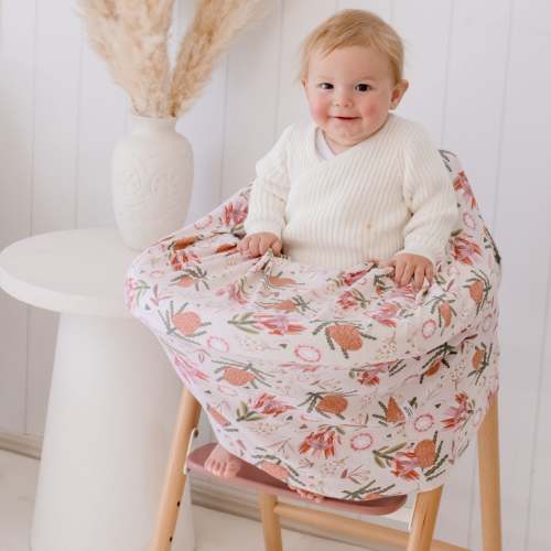 Zoe Sage Multi-Use Nursing & Breastfeeding Cover - Gumnut Blossoms - Multi-Use Nursing & Breastfeeding Cover - Gumnut Blossoms