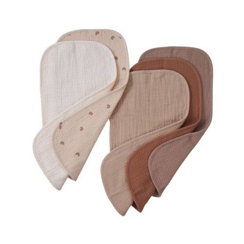Zoe Sage Organic Muslin Burp Cloths - Dusty Dunes
