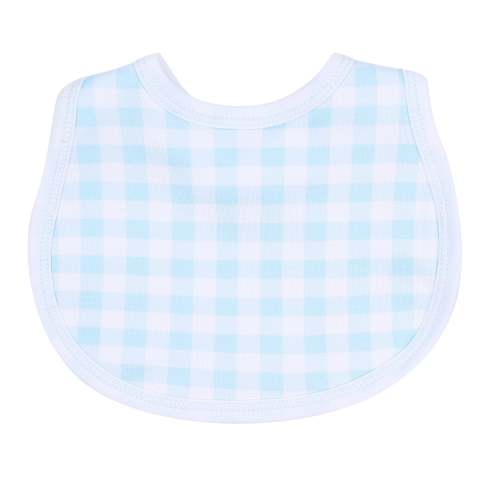 Baby Checks Bib - Blue