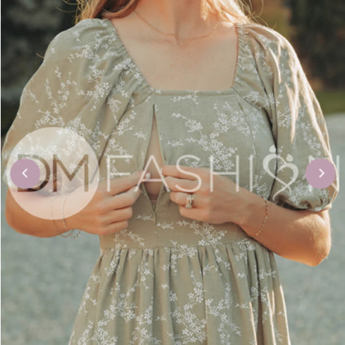 Teresa NURSING Olive Harvest - DM Exclusive - Maternity Friendly- Nursing Friendly