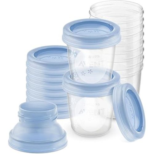 Philips Avent Breast Milk Storage Cups (10x6oz), SCF618/10