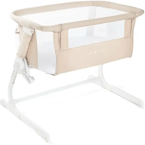 Baby Delight Beside Me Dreamer Bassinet | Bedside Sleeper & Baby Bassinet | 6-Position Height Adjustment | Organic Oat