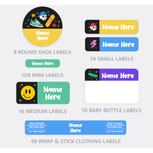 Daycare Name Labels Combo Pack