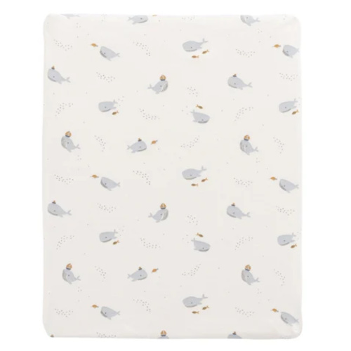 Organic Cotton Cot Sheet - Whales – Jamie Kay USA