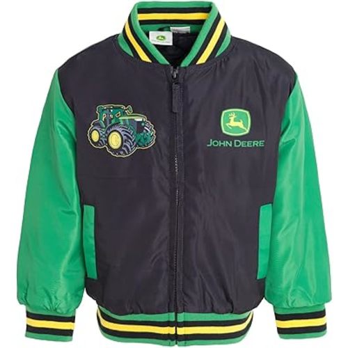 John Deere Boys' Varsity Bomber Jacket Toddler to Little Kid