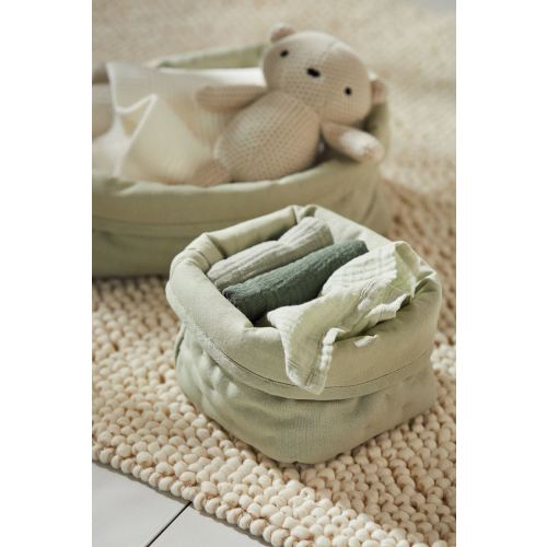 3-pack Muslin Comfort Blankets, Dark green/sage green