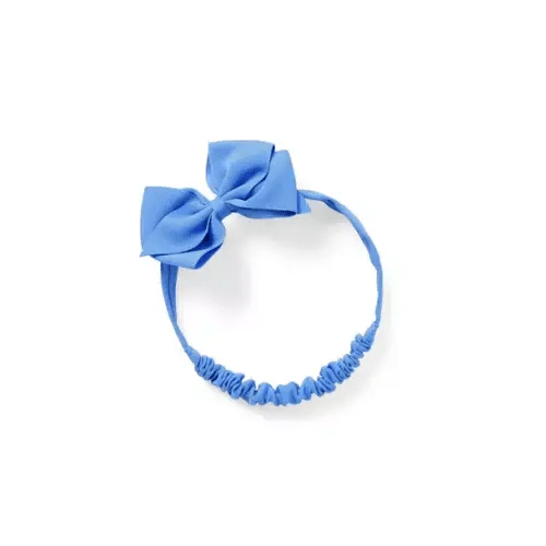 Baby Blue Whirlpool Baby Bow Soft Headband by Janie and Jack