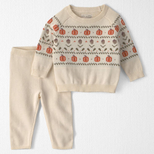 Baby 2-Piece Organic Cotton Sweater Knit Top & Pant Set | Carter’s Oshkosh Canada